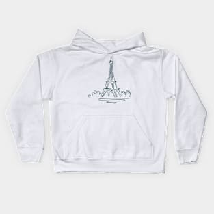 I Love Paris Kids Hoodie